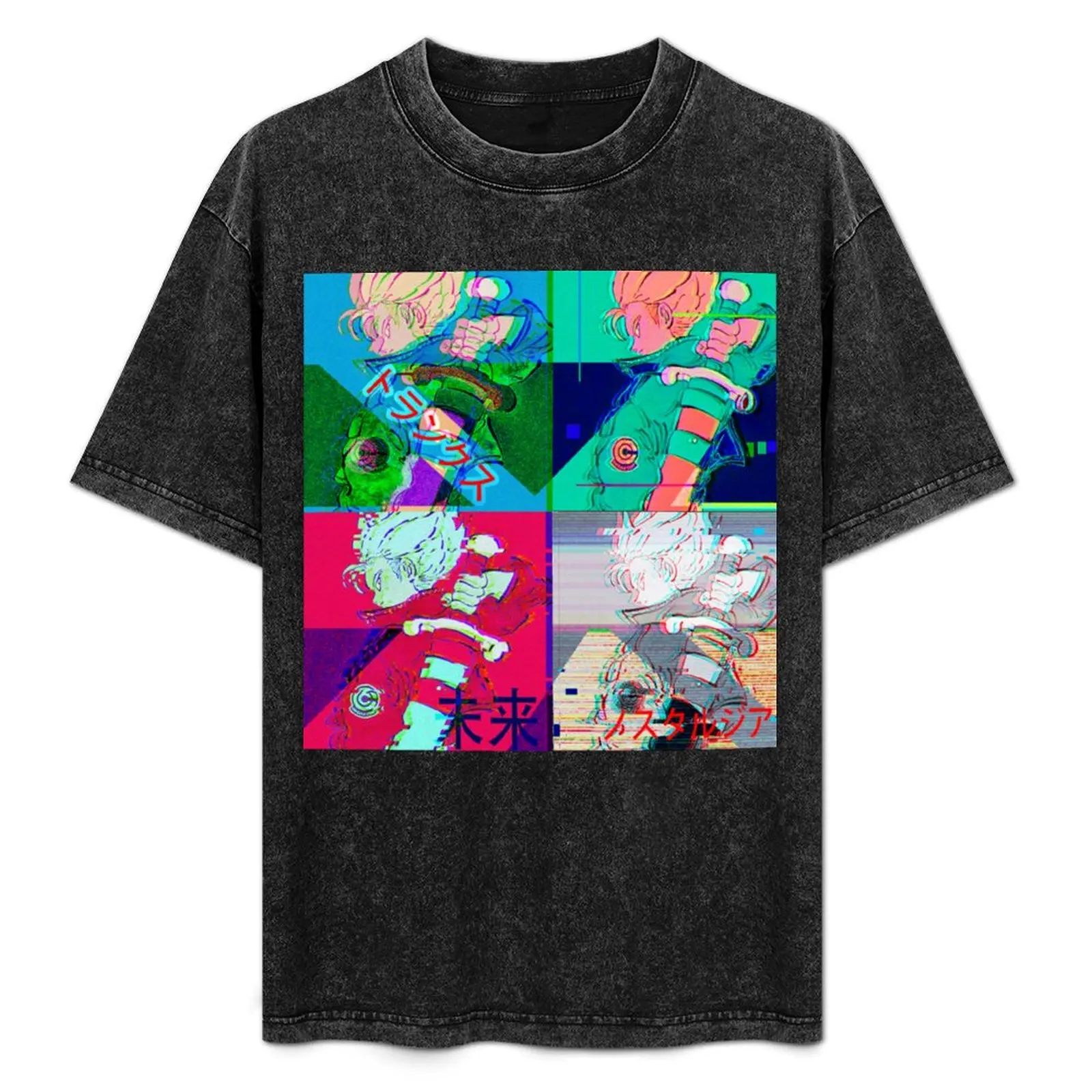 

Future square time T-Shirt Daily Casual Short Sleeve Tee Shirt