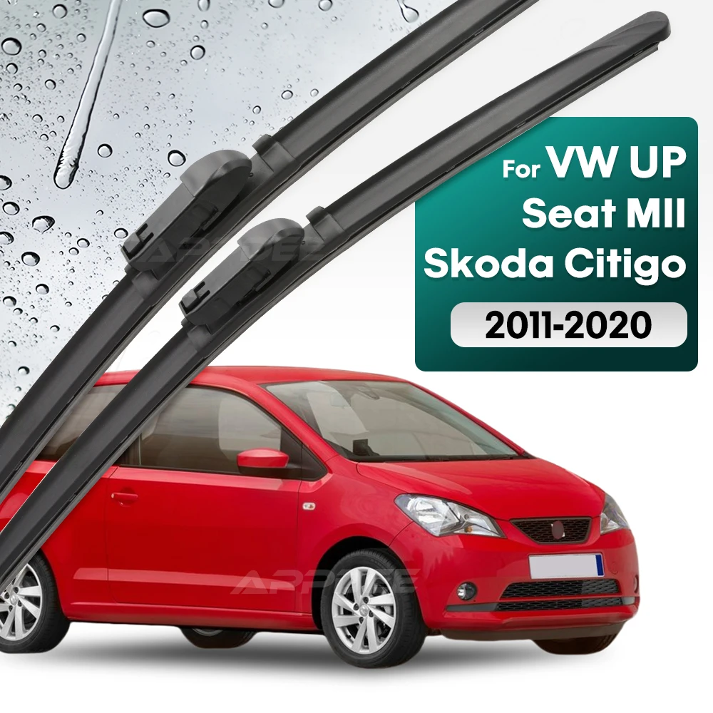 

Комплект силиконовых и резиновых передних щеток стеклоочистителя для VW UP Up! Сиденье MII Skoda Citigo 2011-2020 Лобовое стекло 24 "16"
