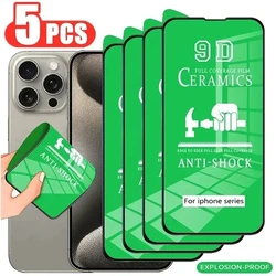 Soft Ceramic Film for iPhone 17 Air 16 15 14 12 11 13 Pro Max 7 8 Plus Screen Protector for iPhone 13 12 Mini X XR XS Not-Glass