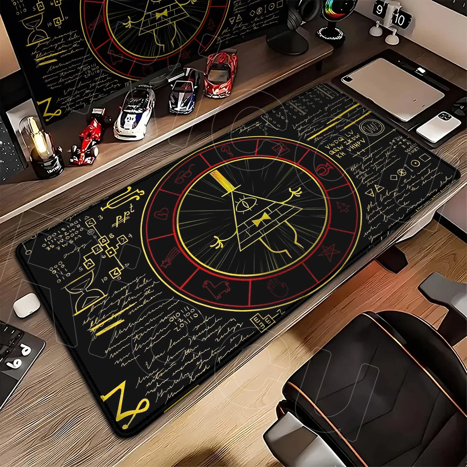 Gaming Mouse Pad Gravity Fall Deskmat Xll Large Lock Edge Keyboard Pad Bill Cipher Carpet Computer Table Surface For Accessories