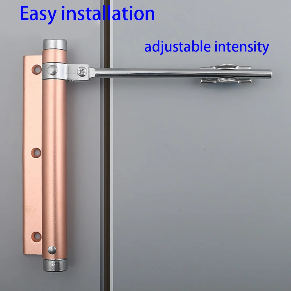 30-50KG Adjustable Door Closer Aluminum Alloy Automatic Door Spring Closer Soft Close Fire-proof Door Heavy Duty Door Hardware