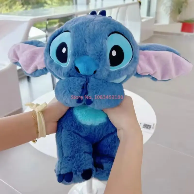 Disney Stitch Music Light Sleep Doll Breath Child Peluche Lilo&Stitch Kawaii Soothes Toy Anime Baby Toy Model Kid Birthday Gift