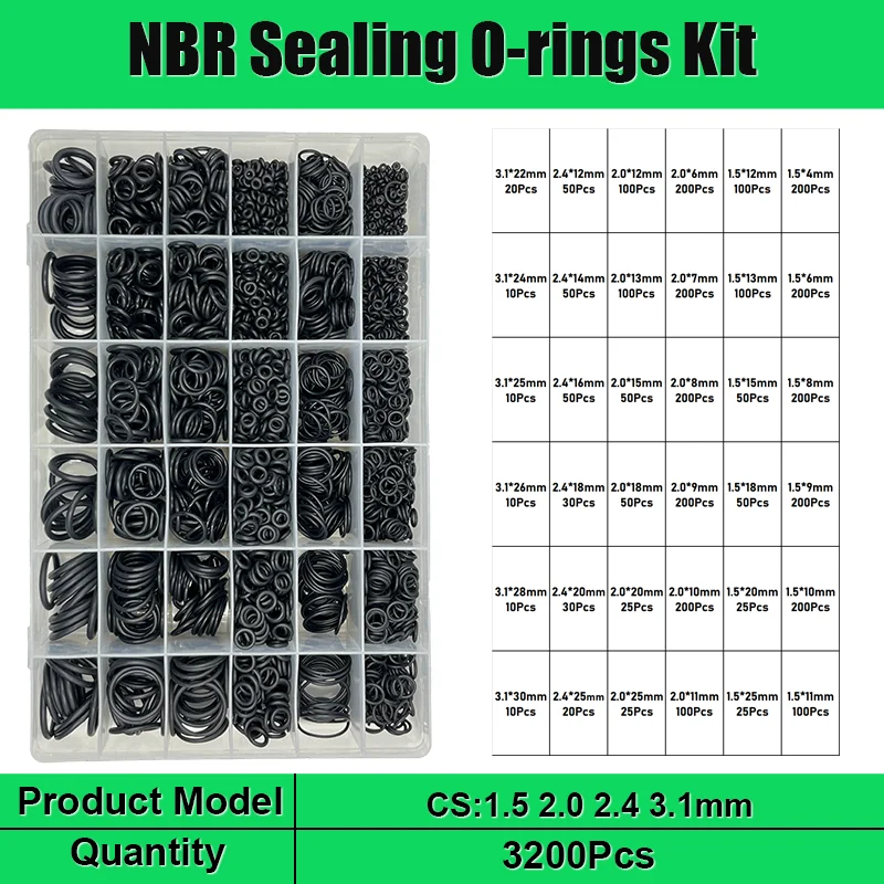 Gummi O Ring Öl beständigkeit nbr Dichtung scheibe schwarz O-Ring Hoch temperatur wasserdicht cs1/1.5/2.0/2.4/3 Sanitär dichtung oring – Detail 9