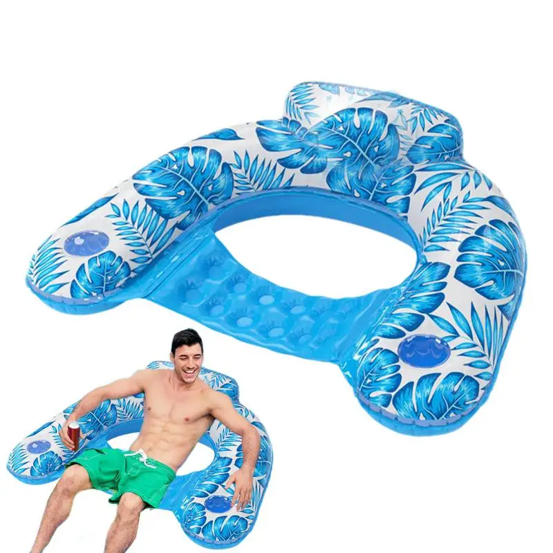 

Pool Floats For Adults Tropical Rainforest Theme U Shaped Inflatable Float Chair Decorative Lightweight Pool And Sea Toys Float