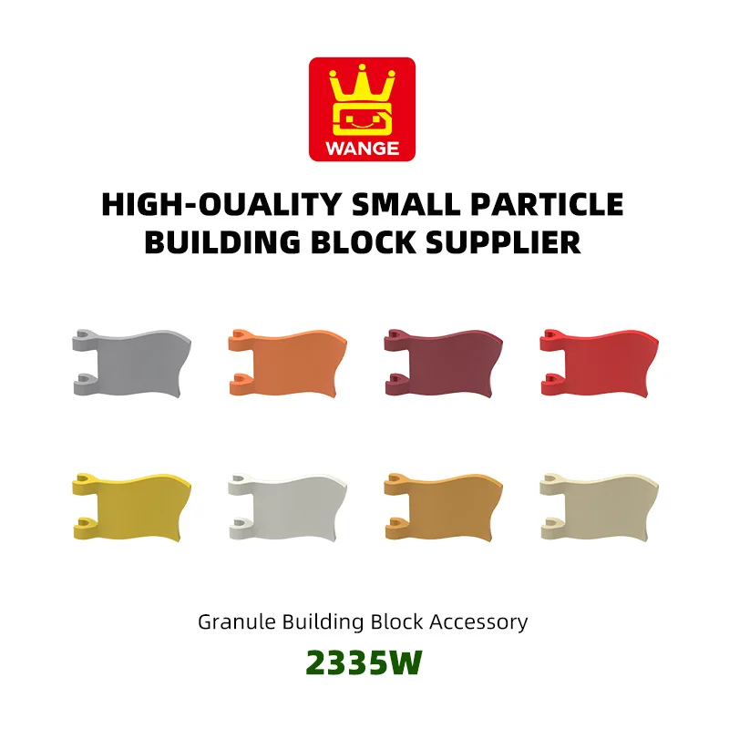 

WANGE 138Pcs/Lot 2335W 2-pronged flag Block Moc Color Accessories Compatible with Brick DIY Children's educational Toy Assembly