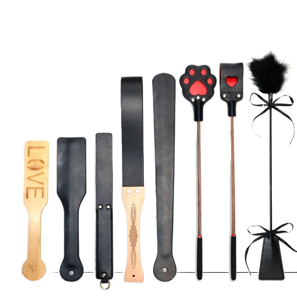 Couples' sex toys, SM training, cat paw hand slapping, sexual intercourse, flirting, passion, teasing, adult SM tools full set