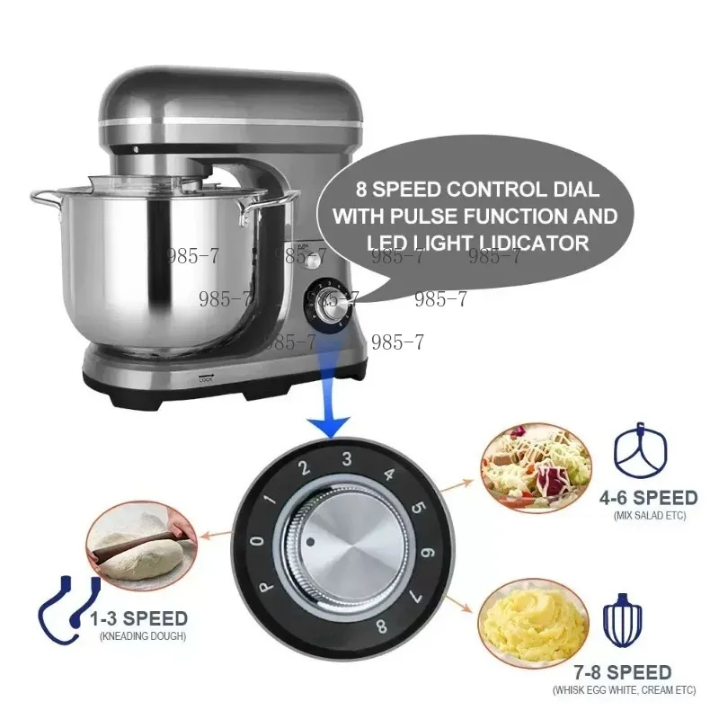 Electric Food Mixer, 2000W 11L planetary style, household use for bread and cake dough