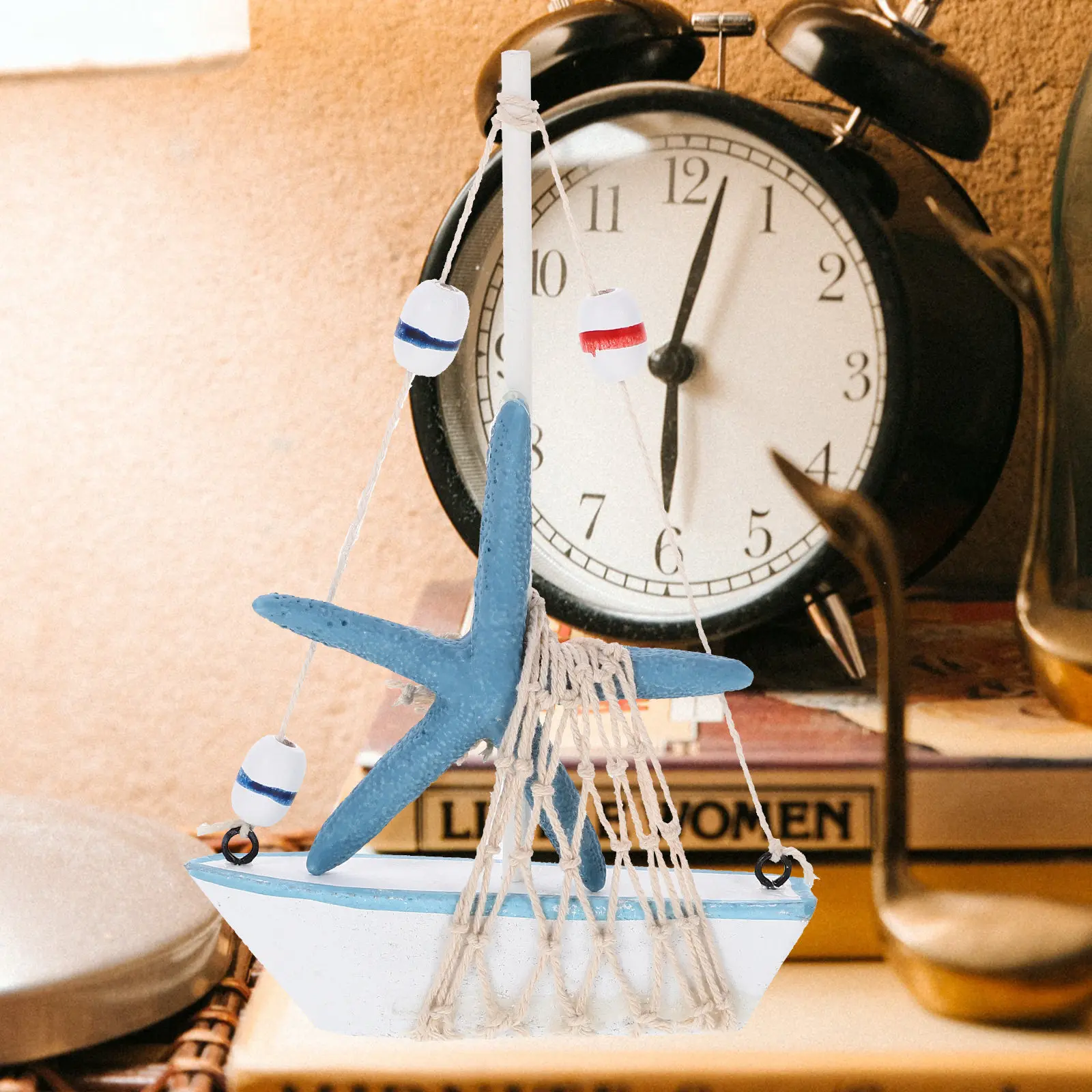Home Decor Nautical - Ahşap Yelkenli Tekne Dekoratif Denizci Şıklığı