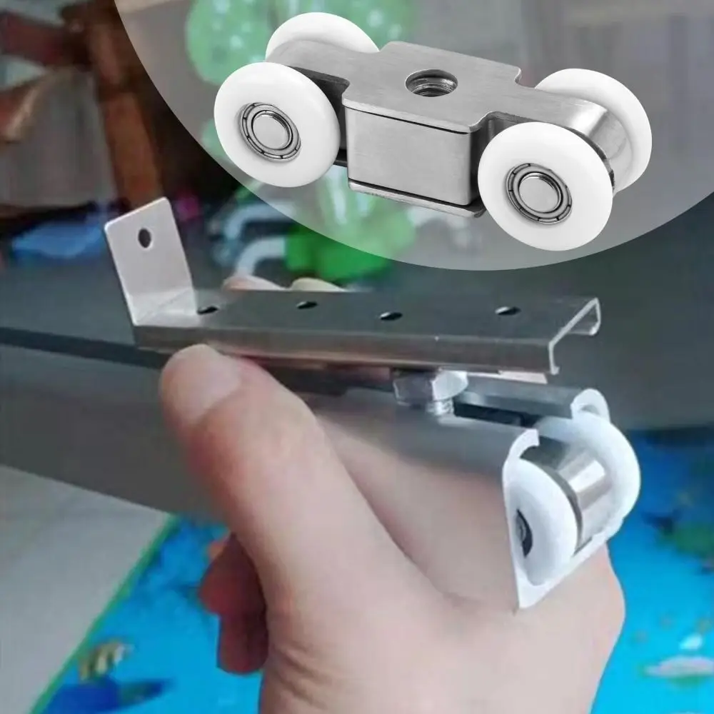 

Подвесное колесо для раздвижной двери из нержавеющей стали, бесшумный ролик, утолщенный шкив для раздвижной двери, высокая нагрузка, устойчивый к атмосферным воздействиям