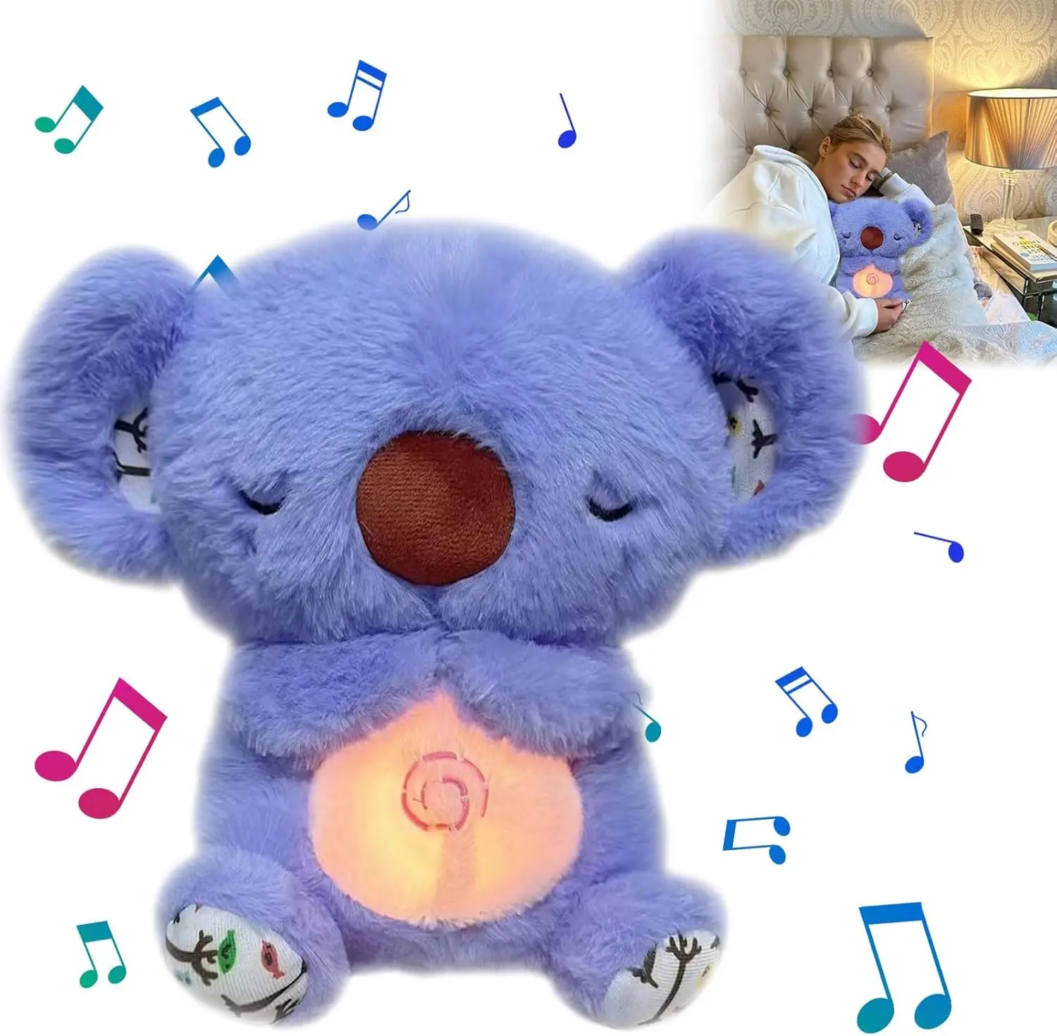 Neue atmende Stofftier schlafen Plüsch Relief Koala Bär für Angst Linderung Koala mit rhythmischer Atem bewegung