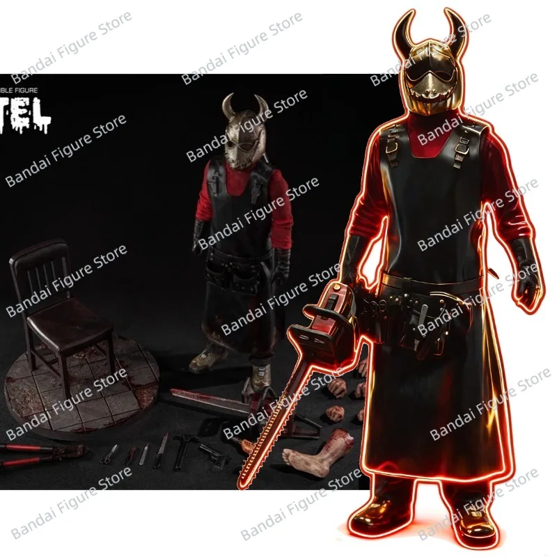 BIGDOG STUDIO SC013 1/6 Hełm Woźny Hostel Chainsaw Cloth Figurka Akcji Kolekcjonerska dla Fanów Horrorów 12-calowy Model Żołnierza Prezent