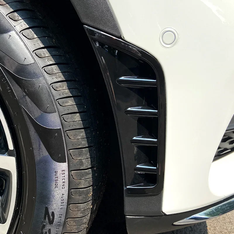 تنطبق على مرسيدس بنز GLC 2020 + GLC260 GLC300 شريط أمامي مدخل الهواء سكين الهواء الخارجي تعديل ملصق السيارة #4