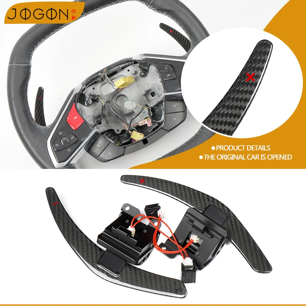 

Magnetic Carbon Fiber Paddle Shifter Extention For Chevrolet Corvette C8 Coupe Z51 Z06 2021-2025 Interior Accesssories