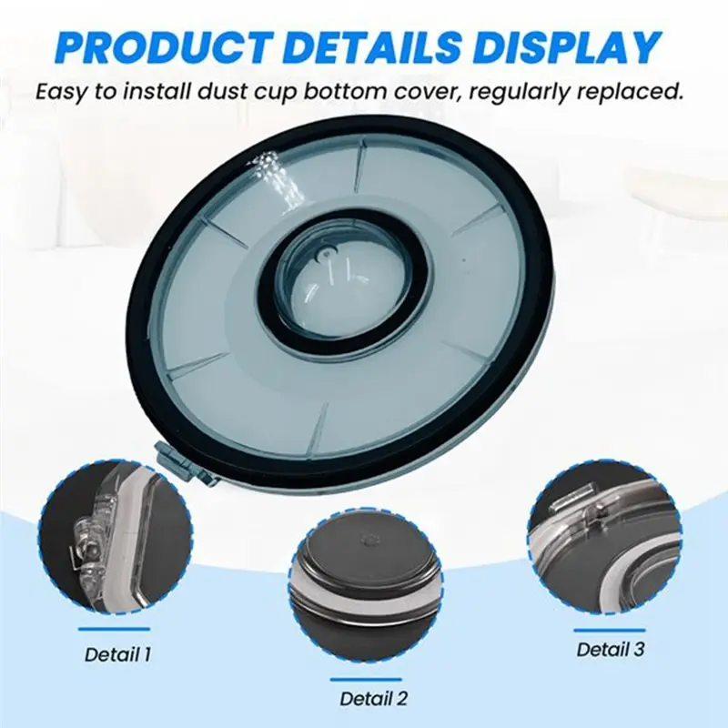 A83G-Dustcup Botton Cap For Xiaomi Mijia G20 / G20 Max/ D205 / D206 Vacuum Cleaner Replacement Parts Vacuum Dustcup Cover