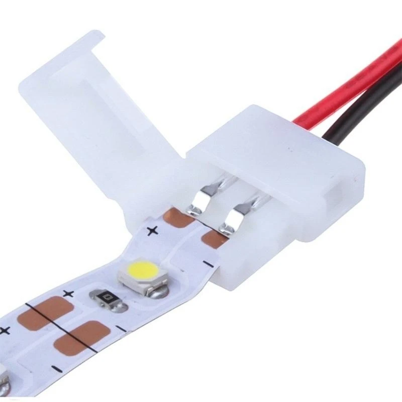  10Pcs Led Strips USB Connector No Welding Ribbon 2 Pin Led Strips Adapter