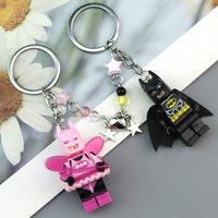 Beautiful Handmade 3D Bat Couple Keychain Fairy Figure Pendant Phone Key Ring Backpack Accessory Gifts for Him Y2K Jewelry