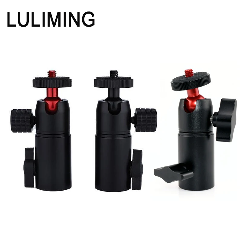 

Flash Stand Base Photography Tripod Accessories 360 ° Rotating Ballhead for Flash and Mobile Phone Live Streaming Stand