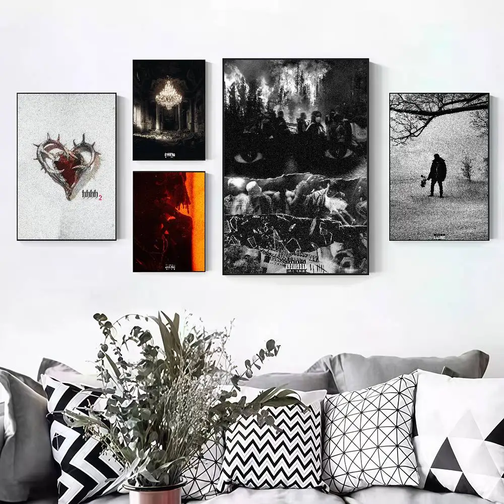 Rapper J-Josman HHHH2 Peelable Self-adhesive Poster Stickers Are Suitable For Frameless Wall Decoration In A Room