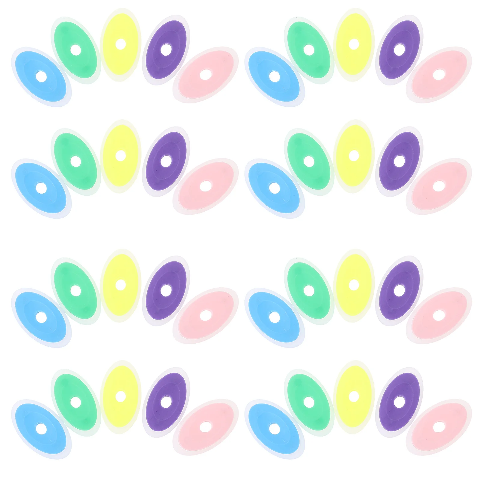 

40Pcs Portable Gel Pen Erasers Erasable Silicone Compact Cute Shape Study Essential for Students School Stationery Collection
