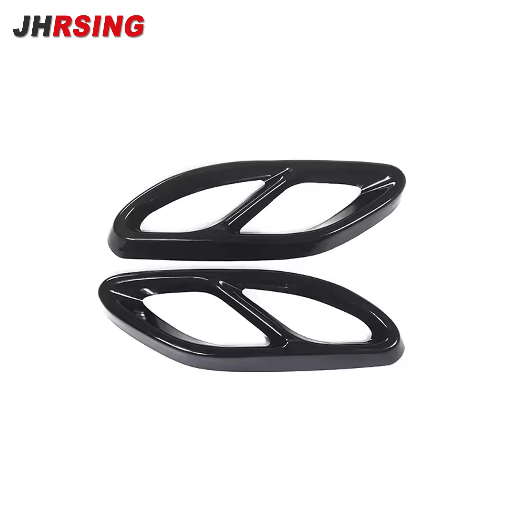 1 زوج/2 قطعة كاتم صوت ماسورة العادم الخارجية للسيارة يغطي غطاء الأنابيب السوداء مناسب لفئة مرسيدس بنز C B180 GLC