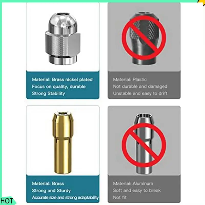 

AWAH 60X Drill Chuck Collet Set For Dremel,1/32Inch To 1/8Inch Replacement 4486 Keyless Bit With Rotary Drill Nut Set