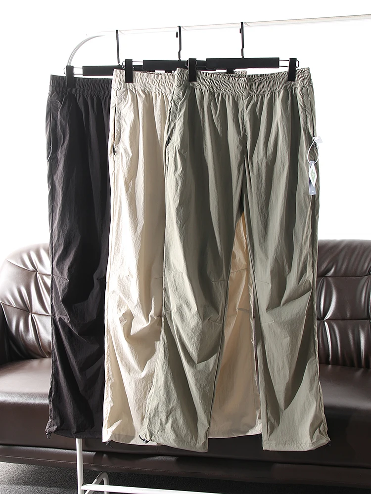 

Мужские повседневные брюки из тройного материала Outdoor Tech, весна-лето, повседневные брюки Qui Dry, удобная дышащая рабочая одежда с прямыми штанинами