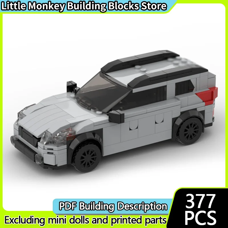 

City Car Model MOC Building Bricks Crossover Sport Utility Vehicle Modular Technology Children Holiday Gifts Assemble Toys Suit