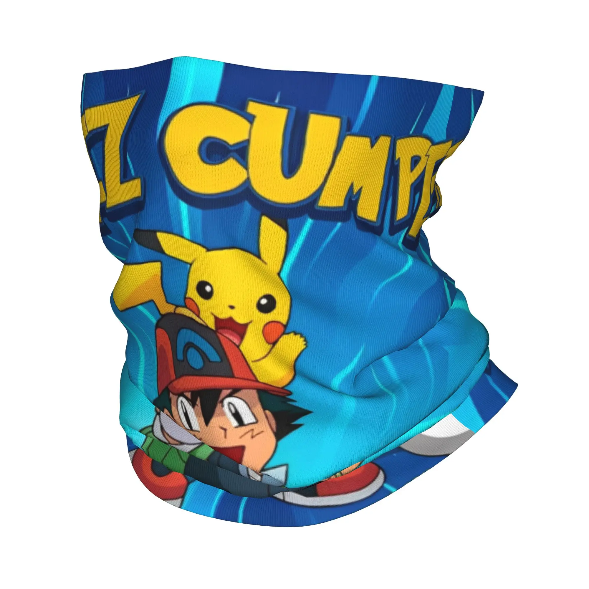 

Poke-Mon Cartoon Bandana Neck Gaiter Printed Mask Scarf Warm Face Mask Outdoor Sports for Men Women Adult Winter