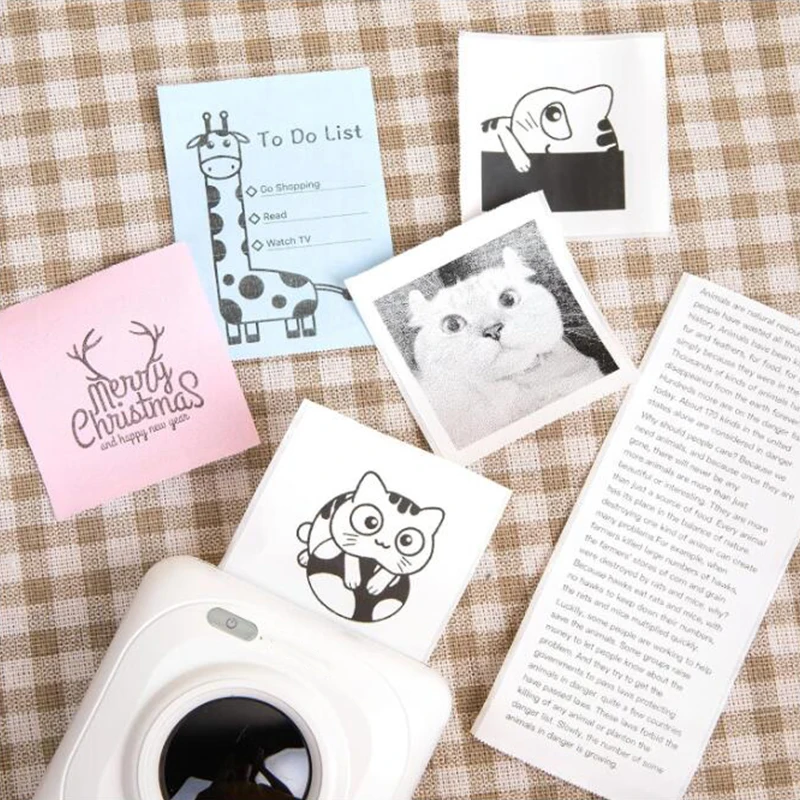 57Mm Mini Printer Color Thermal Paper Label Paper Sticker Hd Photo Paper for Peripage Poooli Instant Print Kid Camera Pos Roll