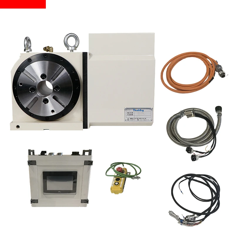 High Precision 4 Axis CNC Indexing Rotary Table TB-170 with Single Axis Controller Technical Support 1 Year Warranty in Stock
