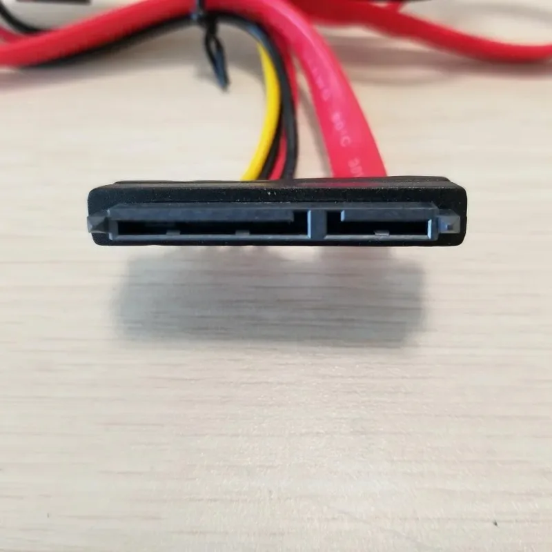 22Pin 7+15 Pin SATA To 7Pin DATA 4Pin Female FDD Floppy Power Supply Cable Cord