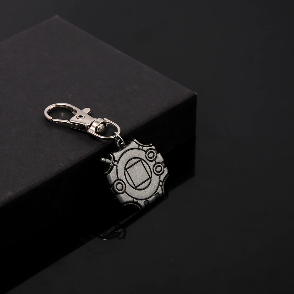 Digimon Adventure Digivice keychain Inspired Vintage Charm Gamer Evolutionary Badge Key ring Accessory Cool Friends Gift