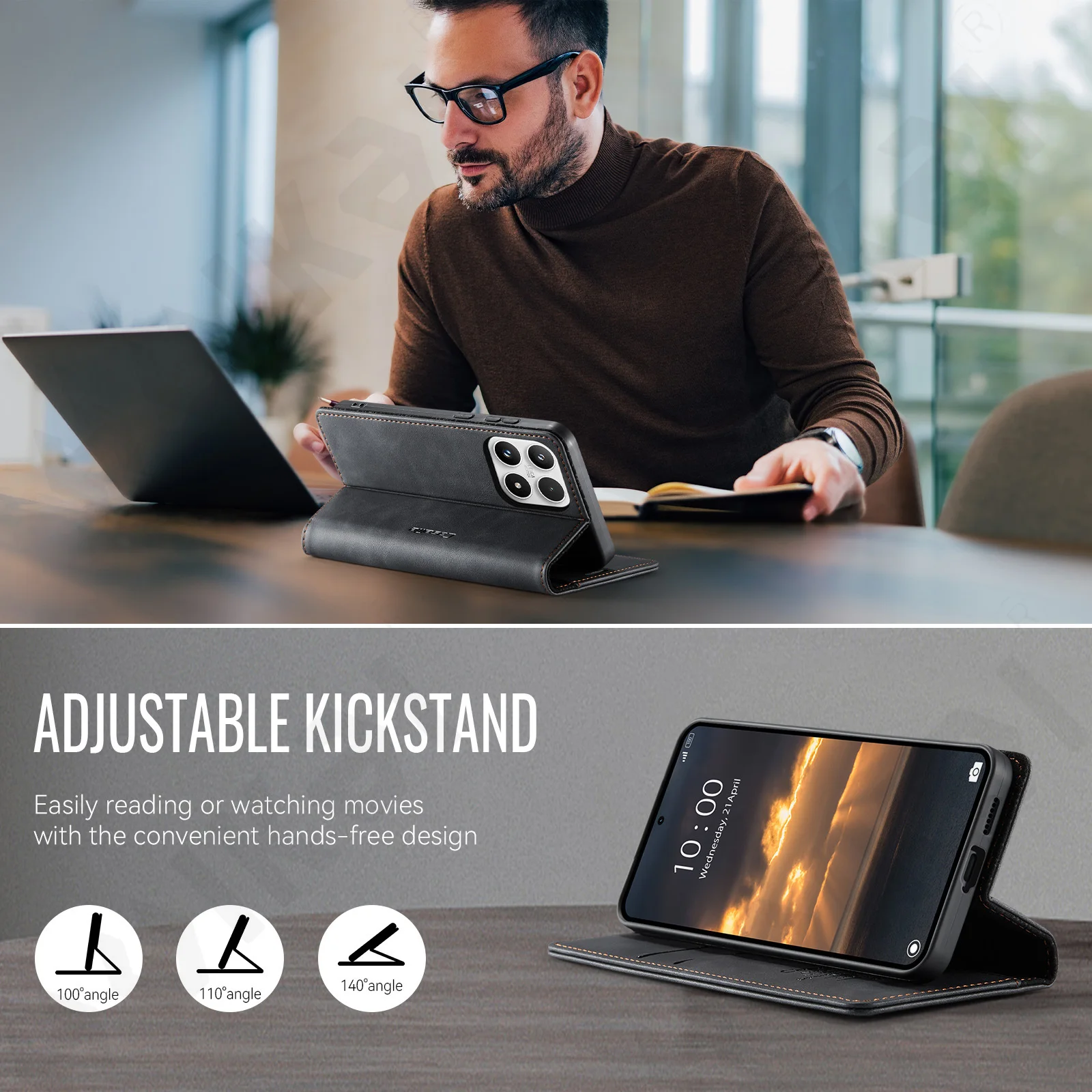 Case For Xiaomi 17 4G 5G Walle - Leather Folio Wallet Case ulasan dan harga