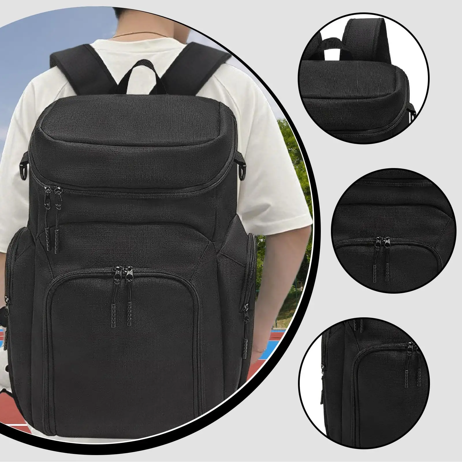 

Дышащий баскетбольный рюкзак, спортивная спортивная сумка с держателем для обуви и мяча для футбола, волейбола, футбола, дорожного снаряжения