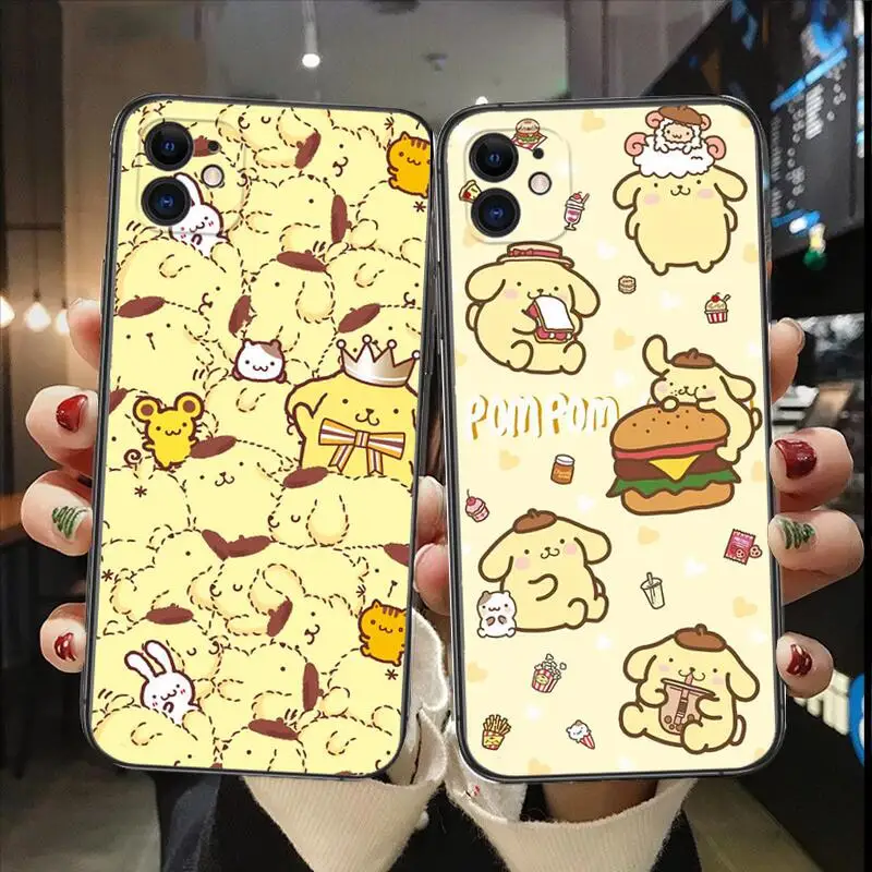 Sanurgente Pompompurin-Coque de téléphone pour Apple iPhone, Juste en TPU, Luxe, Mode, 13, 12, 11, 14, 15, Pro, Max, Mini, SE, Poly, X, XS, Max, 6S, 8, 7, Plus