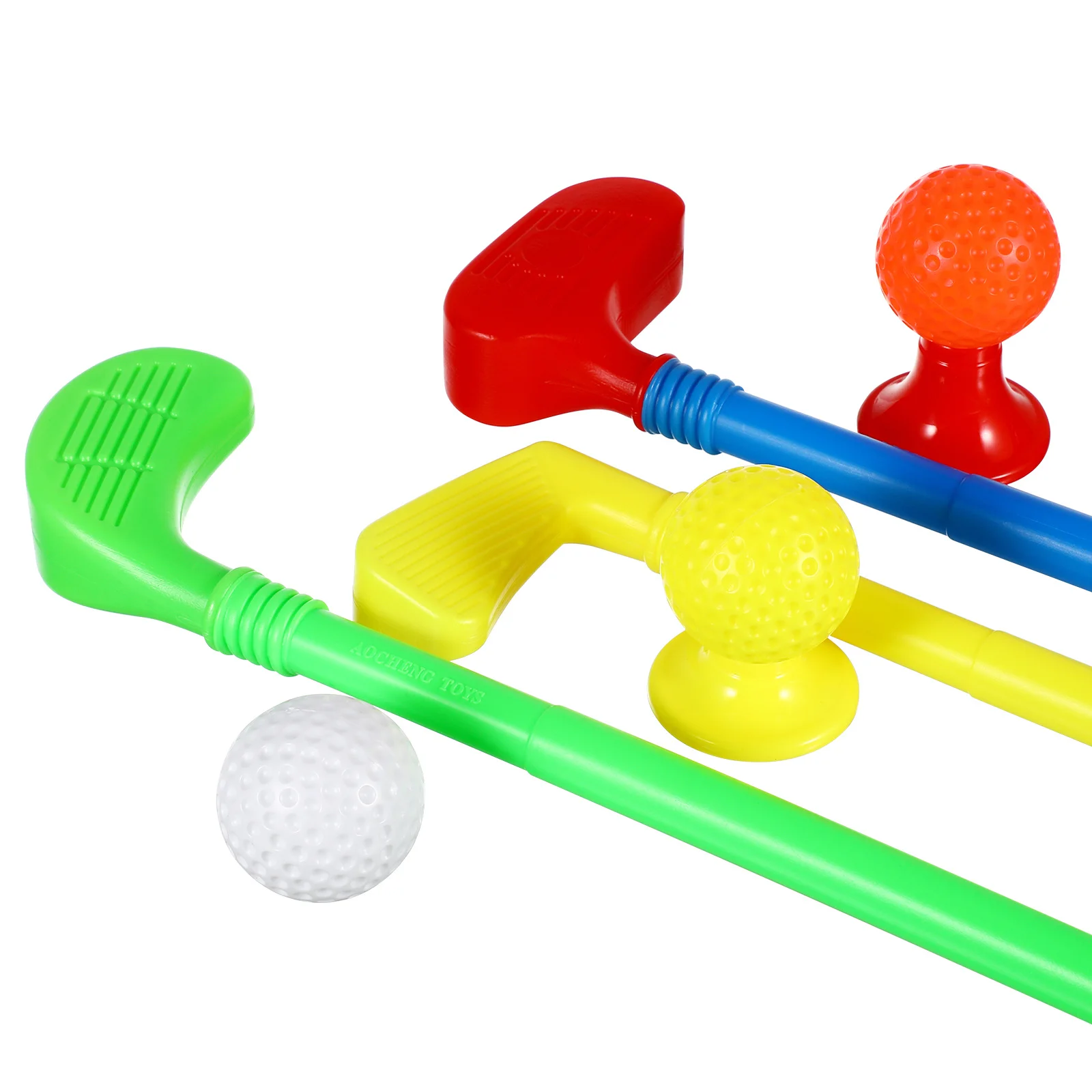 Kids Golf Clubs Set for Toddlers with Safe Plastic Design Mini Golf Toy for Indoor Backyard Play Includes Golf Balls and Stand