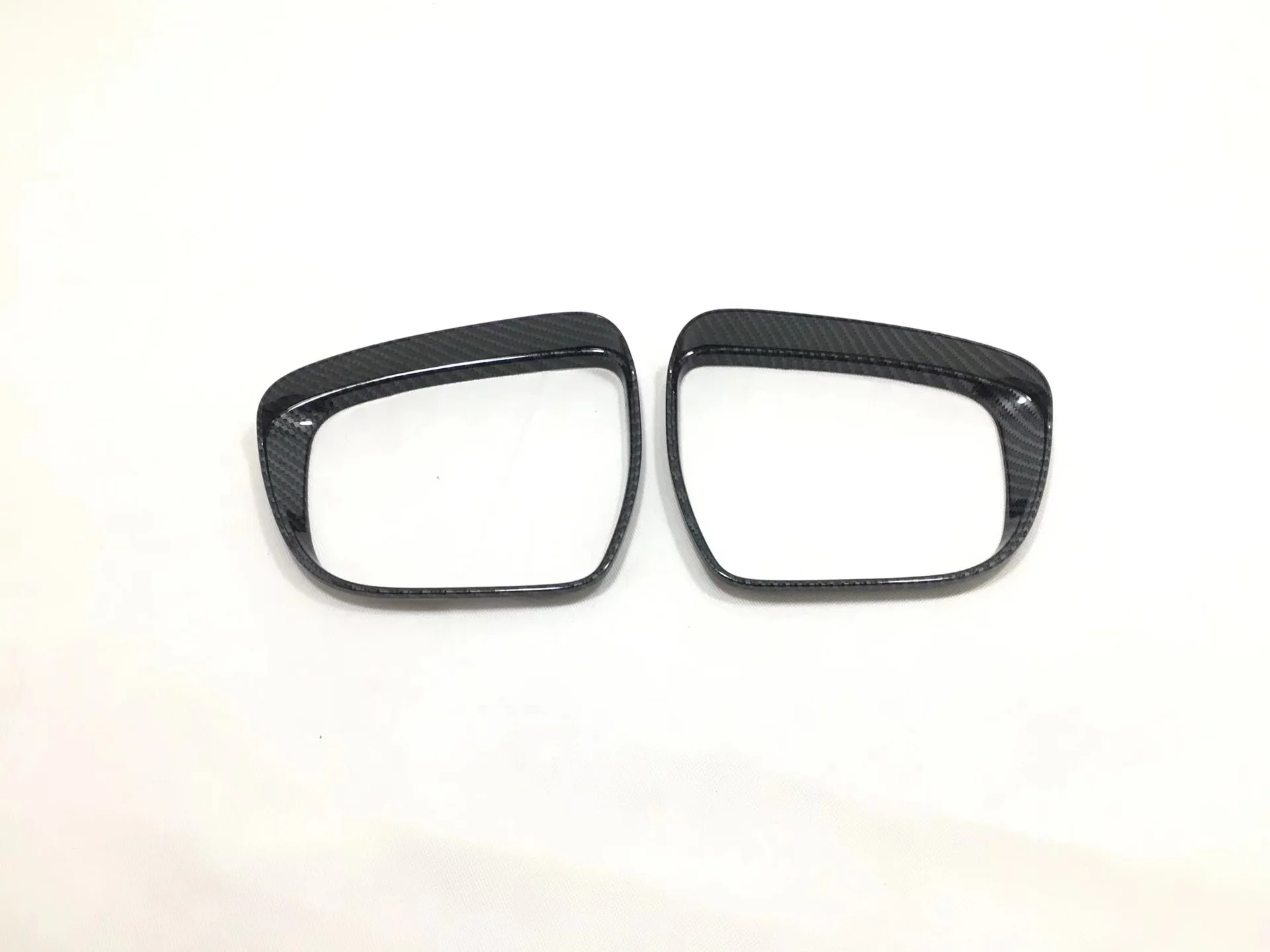 For 2016 Nissan Qashqai Side Mirror Rain Guard 2pcs, ABS Carbon Fiber Texture, Compatible with 2014 X-Trail Murano