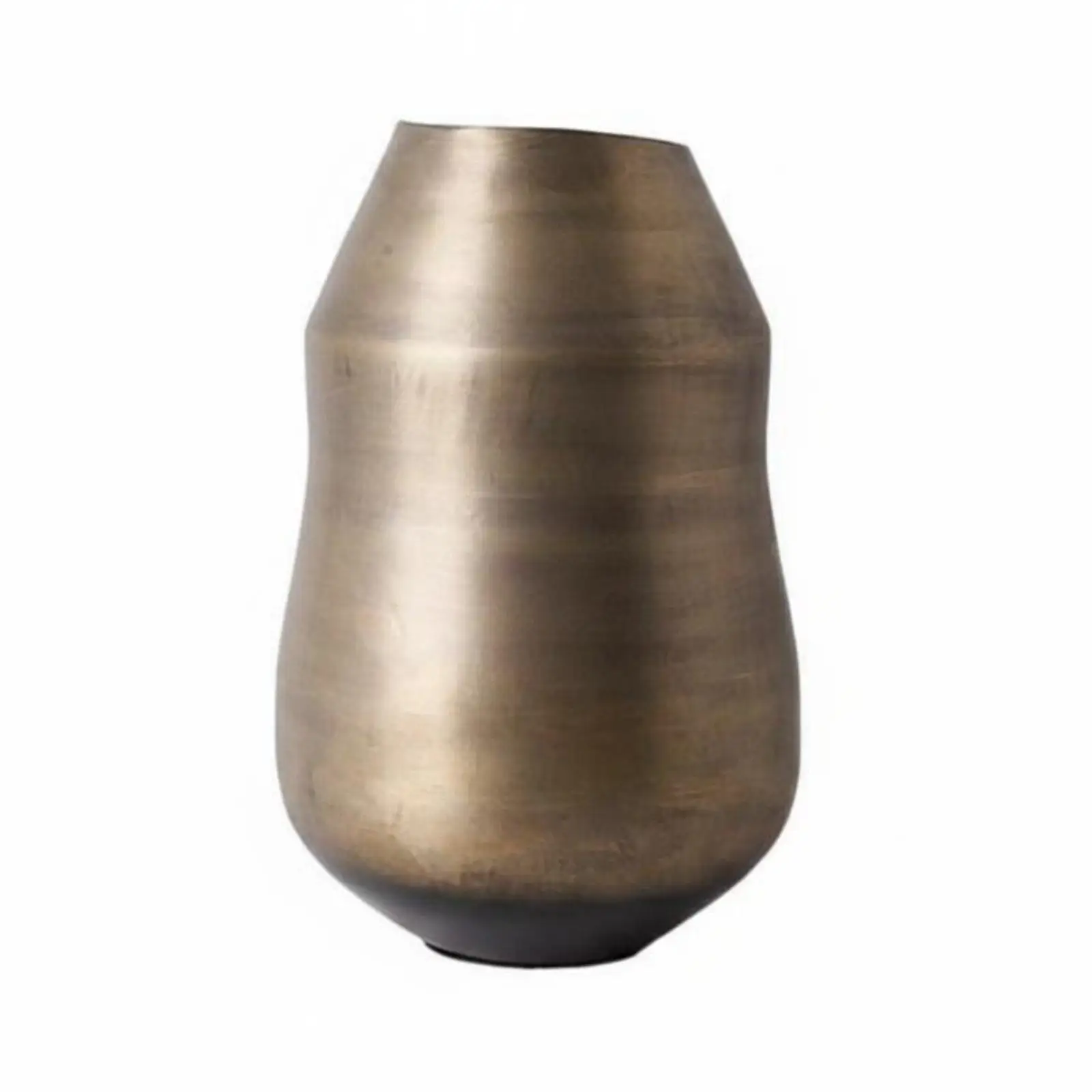 Metal Vase Rustic Elegance Style Dried Botanical Arrangement Vase Vintage Look Home Decor for Entryway, Tabletop, Living Room