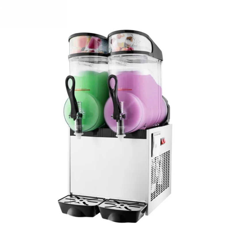 

Space Double Barrel Double Tank 12 Liter Automatic Commercial Slush Daikiri Frozen Beverage Wine Maker