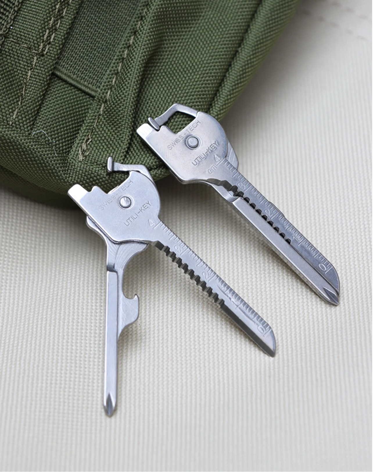 Multifunktions-Klappwerkzeug, Schlüsselanhänger, Öffner, Schraubendreher, EDC, 6-in-1-Utility, Outdoor, Survival, Rettung, Taschenzange, Schlüsselanhänger – Detail 9