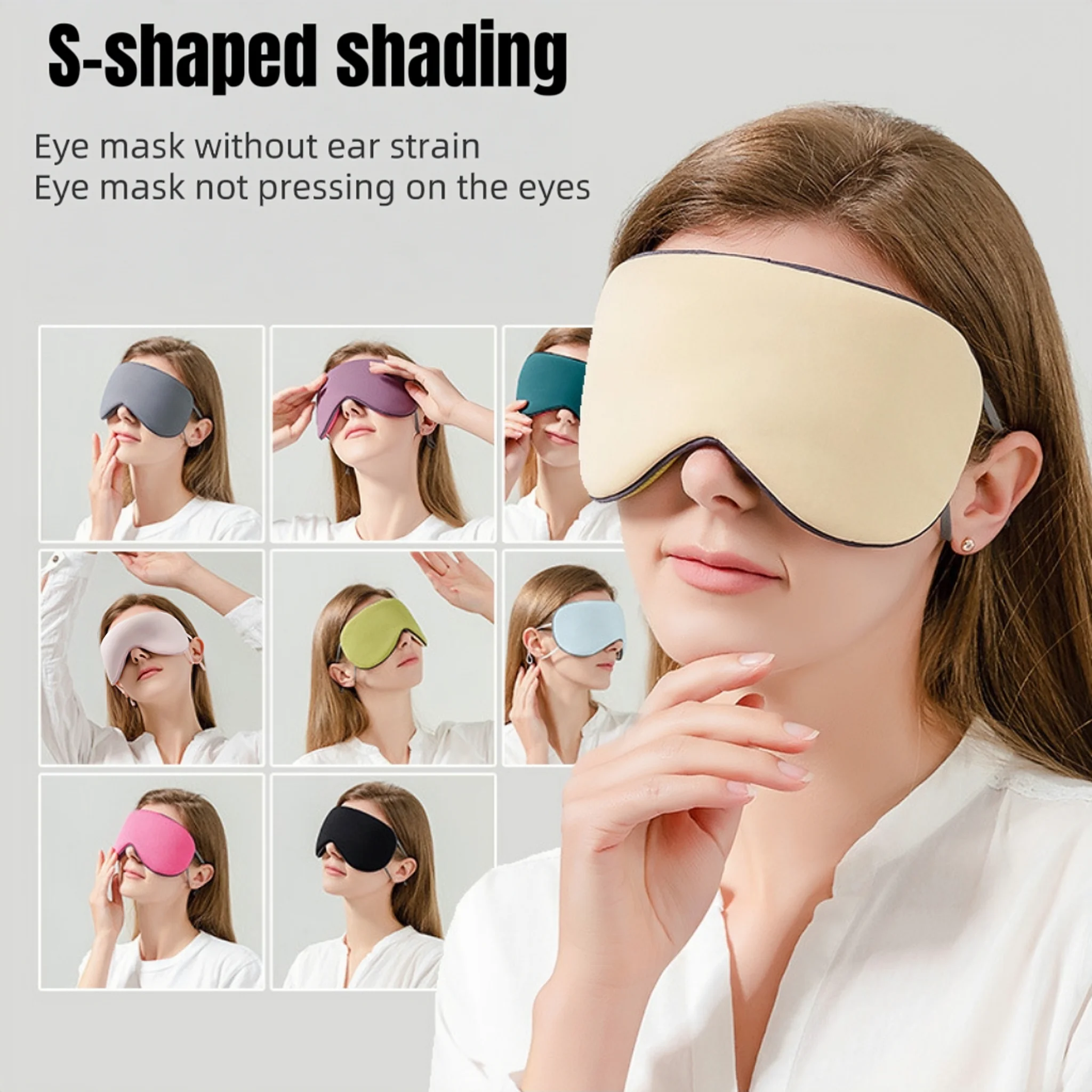 3D sleep mask, reversible, travel rest aid, mask, soft pad patch, soft sleep mask, mask, relaxation massager