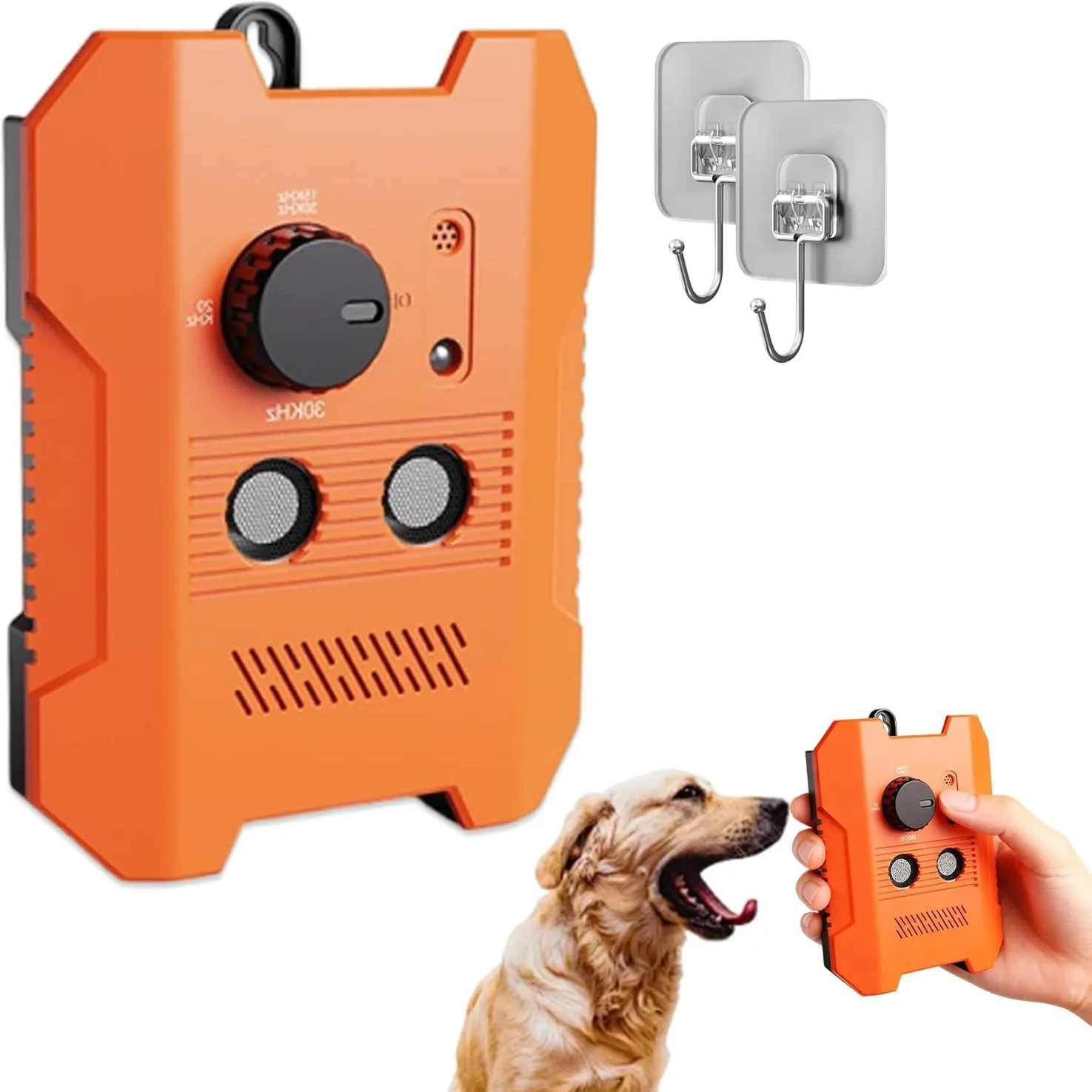 Pet Ultrasonic Anti‑Barking Device Handheld Dog Trainer Repeller Stop Barking Tool for Dog Behaviour Training Pet Accessory