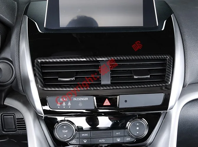

For Mitsubishi Eclipse Cross 2018 2019 Accessories Interior Center Air-Condition Vent Outlet Cover Trim W4