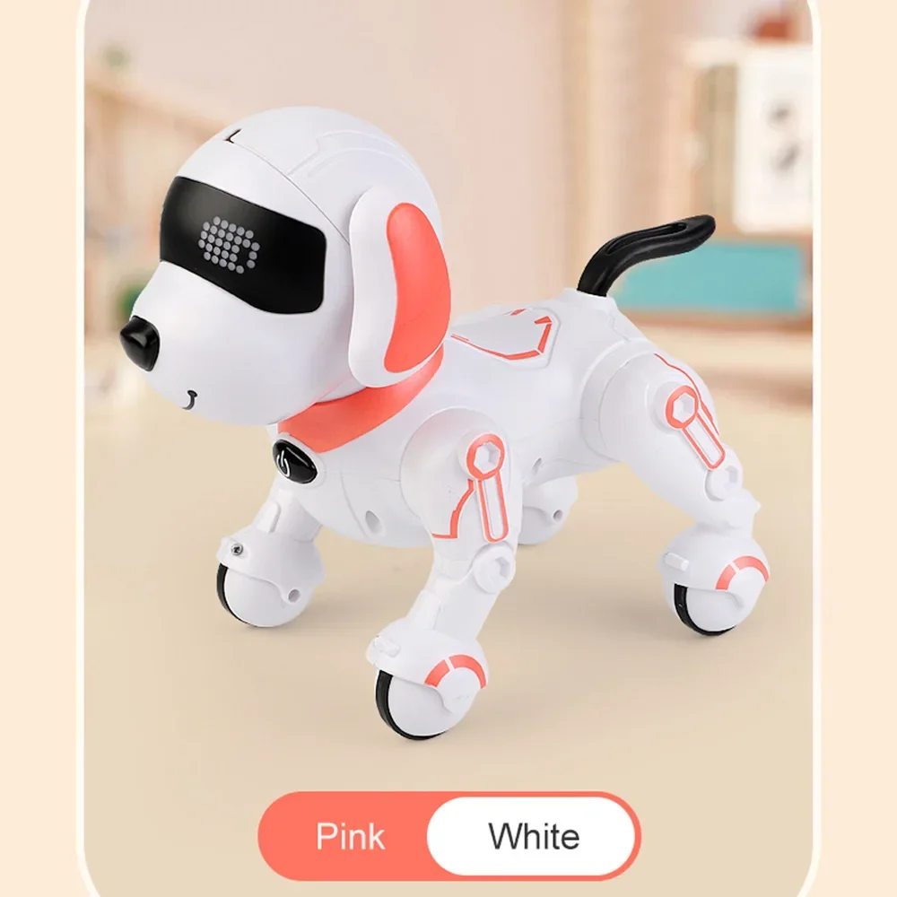 Perro Robot de programación biónica de baile musical, juguetes de regalo de cumpleaños, Control remoto inteligente para niños, perro Robot acrobático electrónico RC