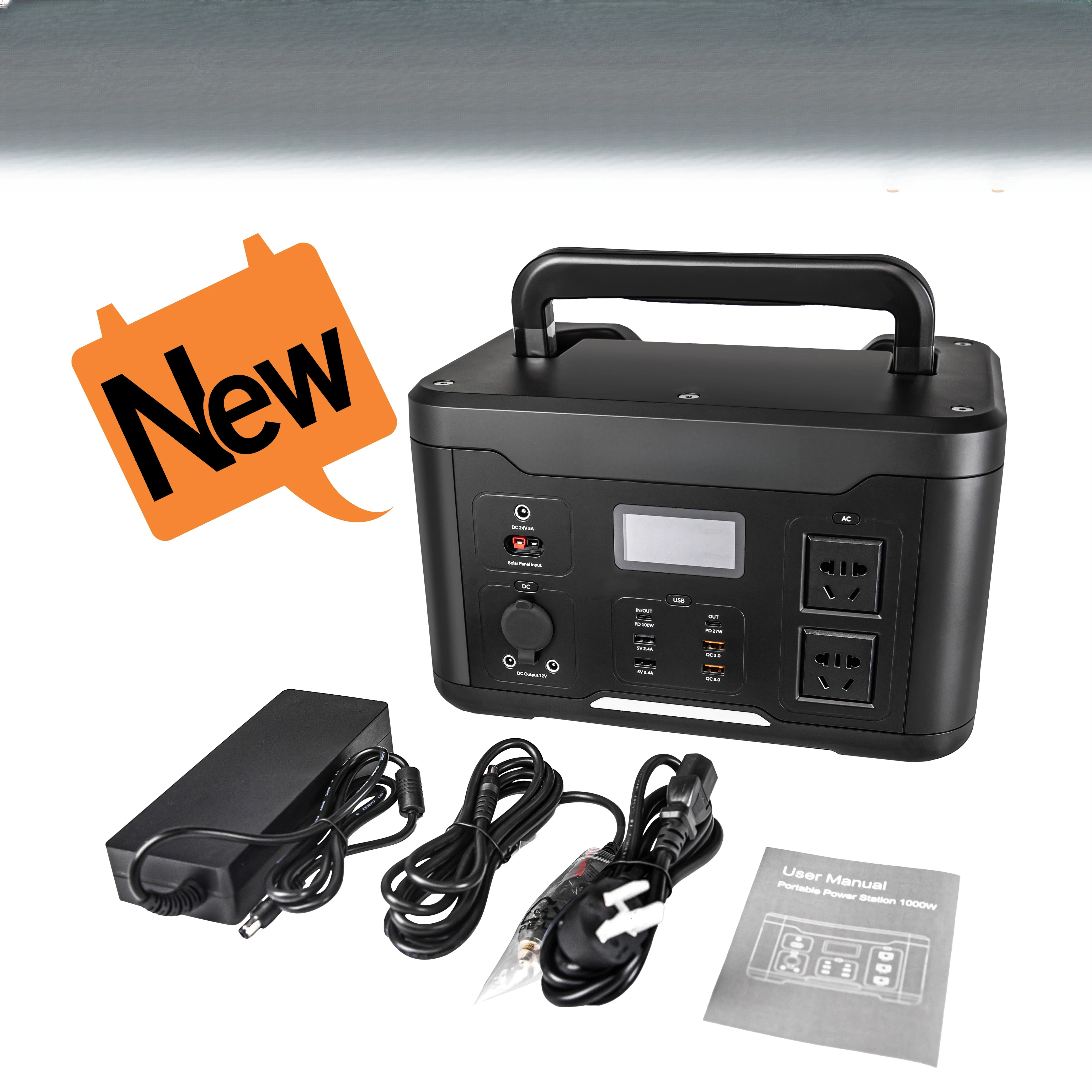 Braun Power Portable Power Station Camping 1000W Power Bank Panel Solar Generator LifePO4 Battery 320Ah Energy