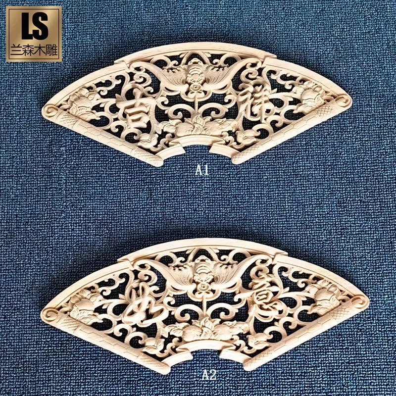 Traditional Chinese Woodcarving Wall Hanging Camphor Wood 3d Exquisite Dragon Phoenix Flower Carving Craft Home Decoration