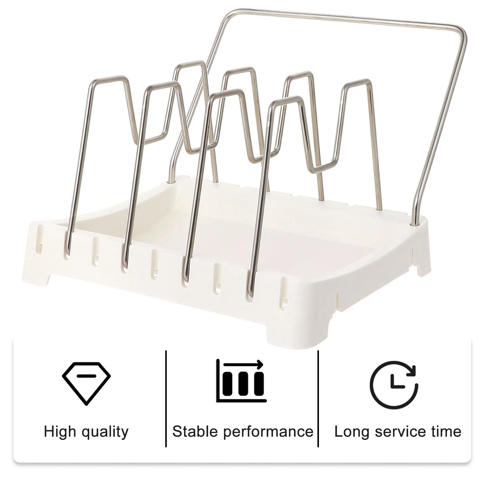 

1pcs Thickened Plastic Household Storage Kitchenware Rack Stylish Cutter Holder Utensil Organizer Modern Space-Saving Countertop