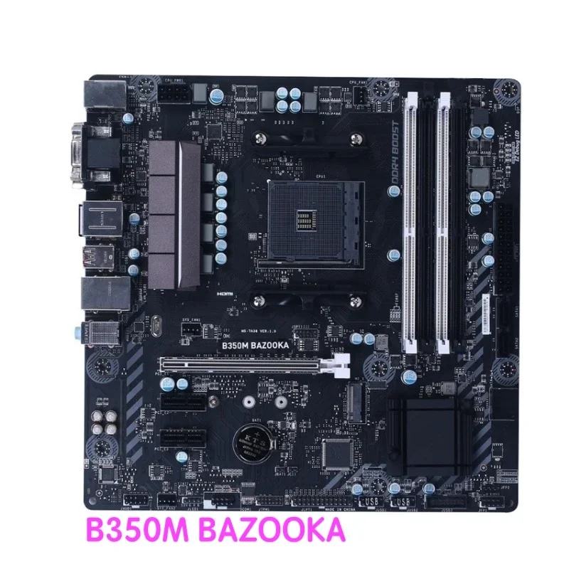 Подходит для материнской платы MSI B350M BAZOOKA B350 AM4 DDR4, материнская плата, 100% протестировано, ОК, полностью работает