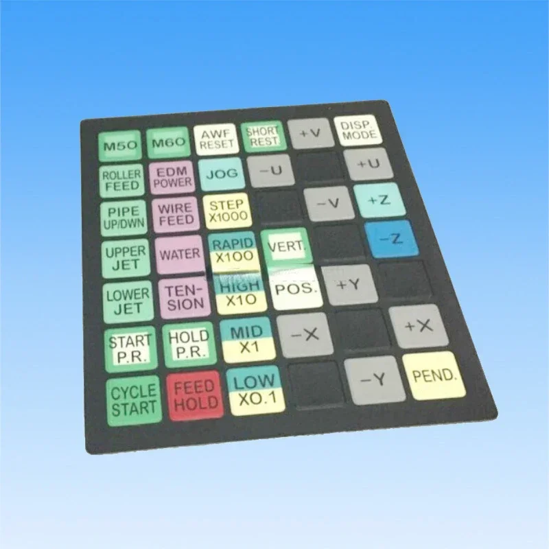 Fanuc wire edm membrane sheet (keyboard mask)  For A98L-0001-0992#E keyboard panel control panel for Fanuc DWC-iA,iB,iC