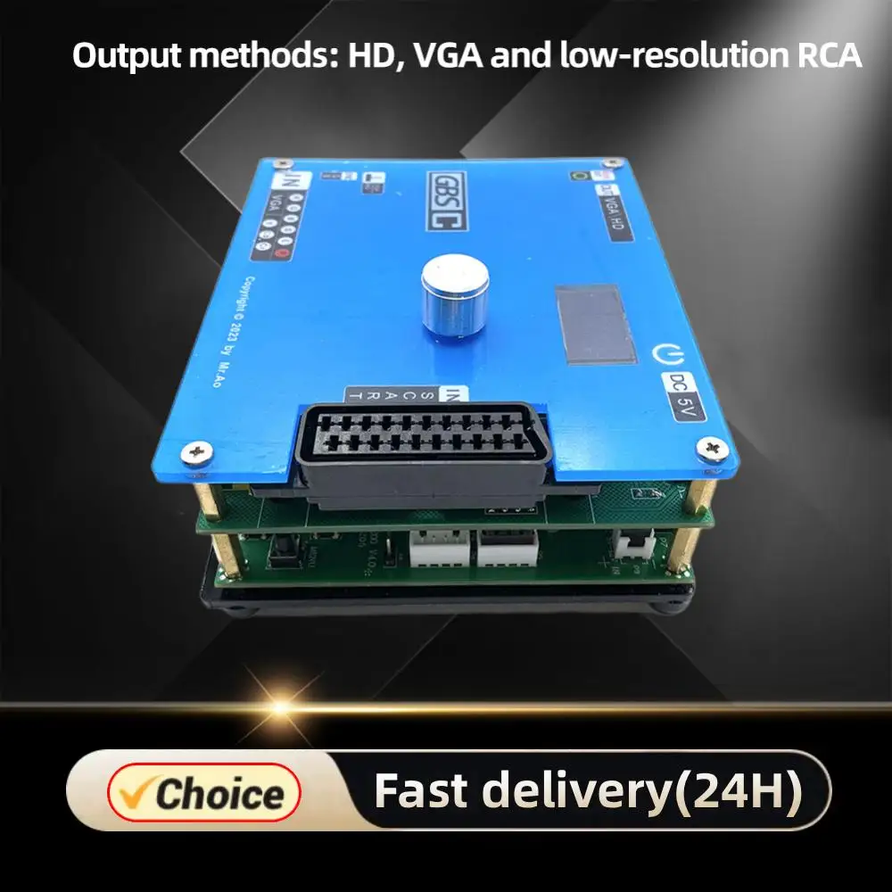 GBSC Converter Supports 1080P HD Video Converter Adapter Arcade Game RGBS RCA/VGA To VGA/RCA Converter for PlayStation2 Console
